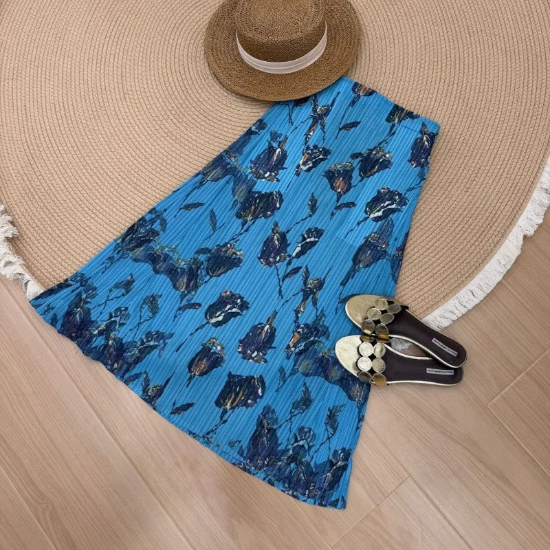 Miyake Pleated 2026 Spring/Summer New A-Line Printed Floral Skirt Casual High Elastic Fashion Pleated Floral Skirt for Women
Miyake Pleated 2026 Spring/Summer New A-Line Printed Floral Skirt Casual High Elastic Fashion Pleated Floral Skirt for Women