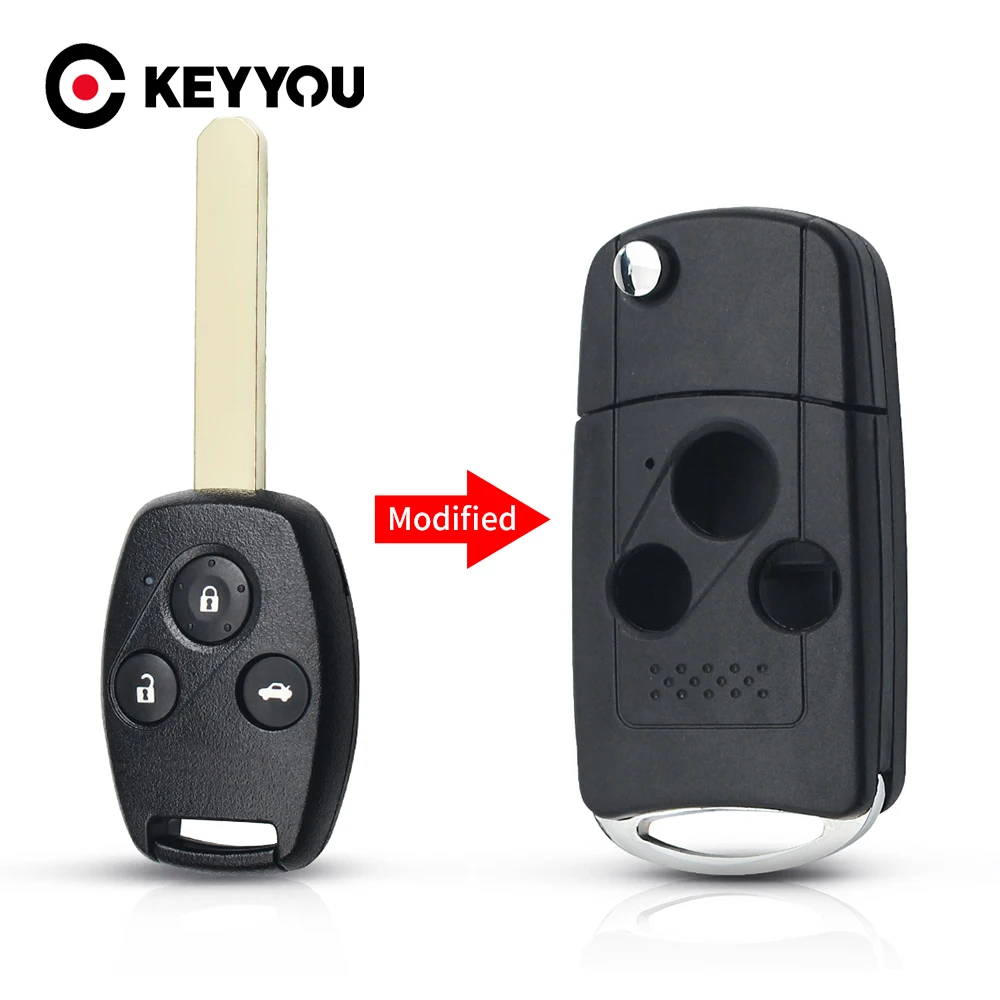 Раскладной чехол KEYYOU для автомобильного ключа с необработанным лезвием, флип-чехол для Honda Accord Fit, чехол для автомобильного ключа с 3 кнопками
Раскладной чехол KEYYOU для автомобильного ключа с необработанным лезвием, флип-чехол для Honda Accord Fit, чехол для автомобильного ключа с 3 кнопками