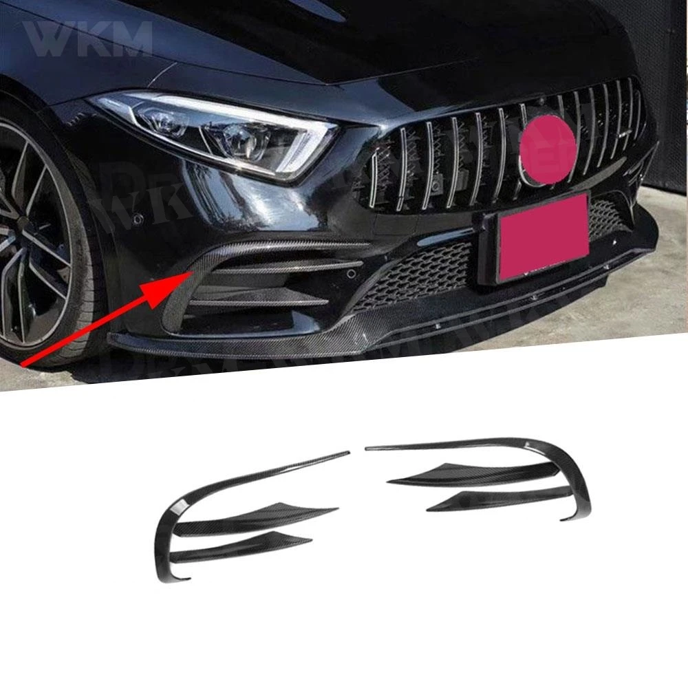 Carbon Fiber Front Bumper Fog Lamp Covers Trim for Mercedes Benz CLS Class C257 CLS260 300 350 2019 + Front Canards Fins Car FRP
Carbon Fiber Front Bumper Fog Lamp Covers Trim for Mercedes Benz CLS Class C257 CLS260 300 350 2019 + Front Canards Fins Car FRP