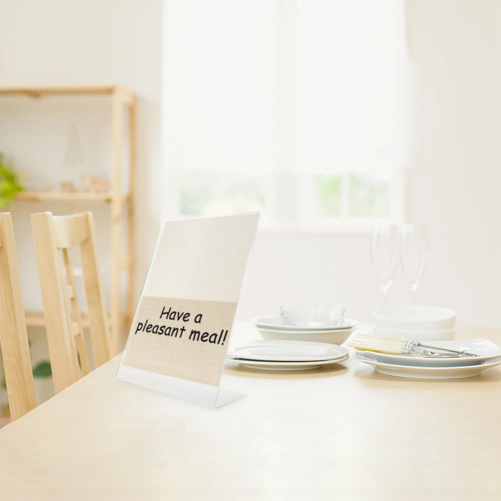 2pcs Acrylic Tabletop Display Clear Sign Holder for Desktop Trade Show Menu Poster Label Stand Design
2pcs Acrylic Tabletop Display Clear Sign Holder for Desktop Trade Show Menu Poster Label Stand Design