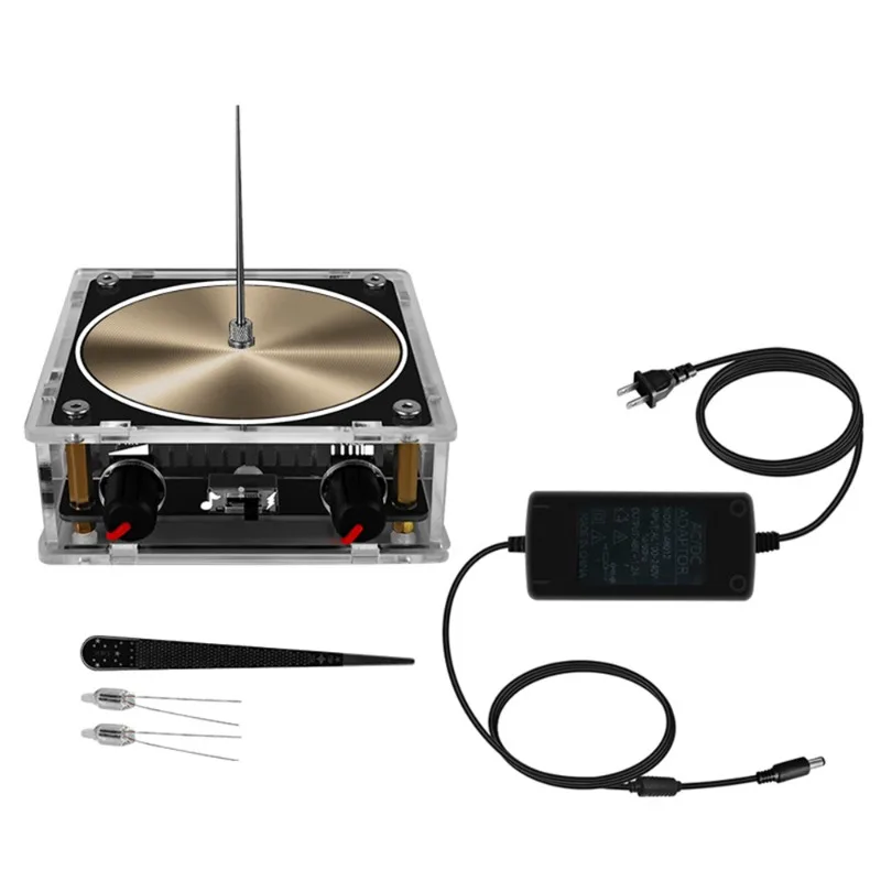 Mini Musical Tesla Coil, Bluetooth Plasma Arc Speaker - Touchable Lightning Display with Audio Sync (Gold STEM Science Toy)
Mini Musical Tesla Coil, Bluetooth Plasma Arc Speaker - Touchable Lightning Display with Audio Sync (Gold STEM Science Toy)