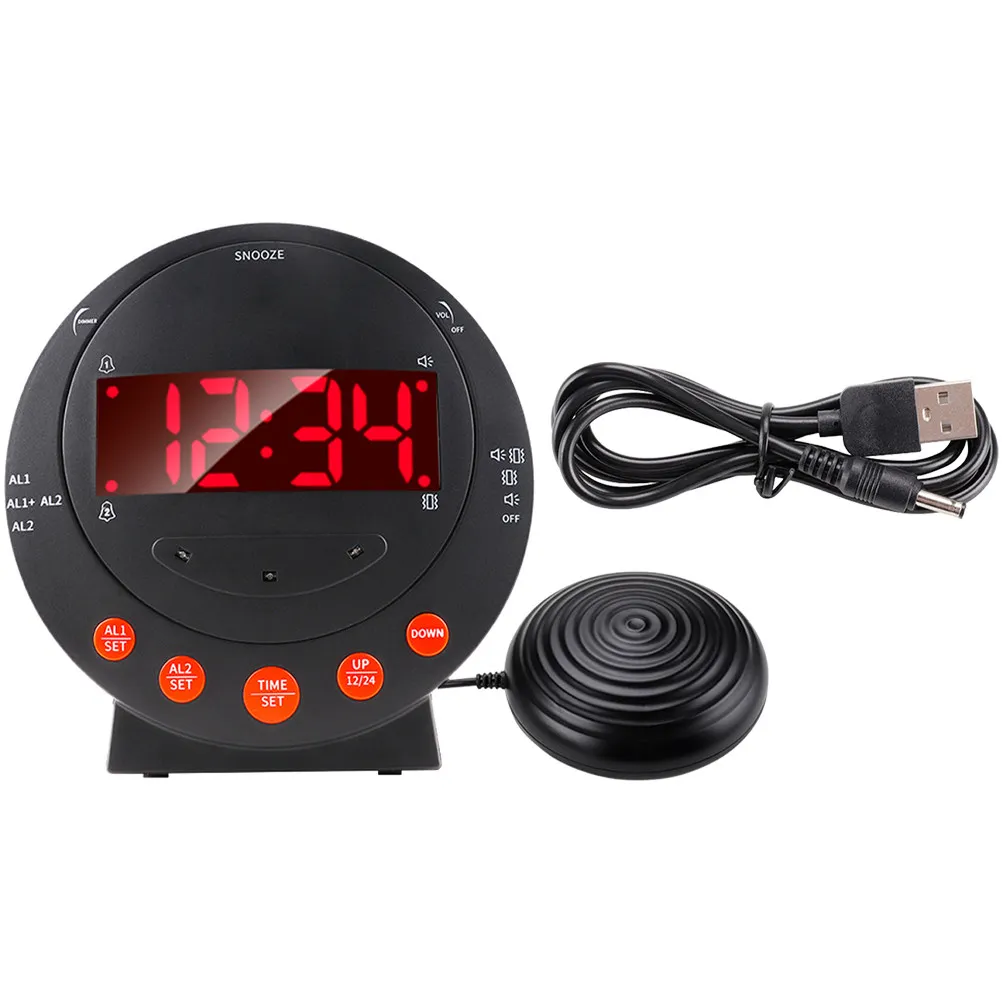 1Set Strong Vibrating Alarm Clock for Heavy Sleepers Deaf Hard of Hearing Elderly with Bed Shaker Loud Volume Adjustable Bright
1Set Strong Vibrating Alarm Clock for Heavy Sleepers Deaf Hard of Hearing Elderly with Bed Shaker Loud Volume Adjustable Bright