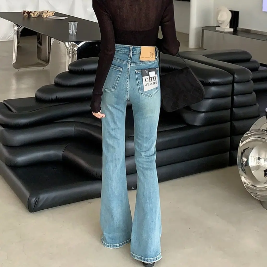 Women's Tall Flared Denim Pants High Waist Slim Fit Korean Style Spring Hot Girl Lengthened Shirt Jeans
Women's Tall Flared Denim Pants High Waist Slim Fit Korean Style Spring Hot Girl Lengthened Shirt Jeans