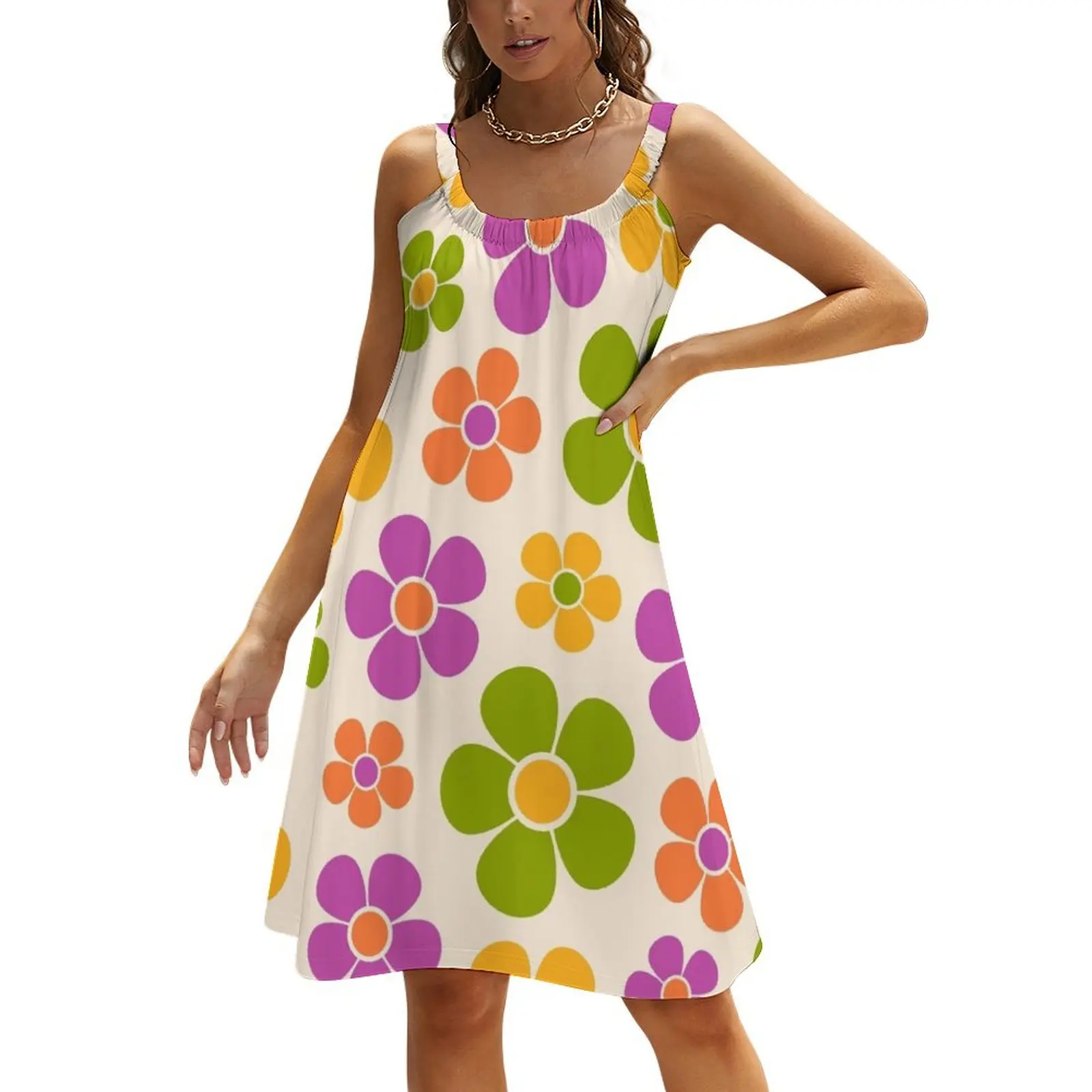 Retro Flower Pattern 865 Beach Sling Skirt elegant dresses plus sizes women's luxury party dress evening dress ladies
Retro Flower Pattern 865 Beach Sling Skirt elegant dresses plus sizes women's luxury party dress evening dress ladies