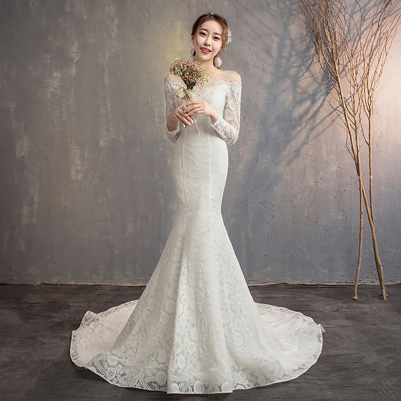 Customized Elegant Mermaid Wedding Dresses Long Sleeves Court Train Bridal Gowns Formal Occasion Vestido De Noiva robe de mariée
Customized Elegant Mermaid Wedding Dresses Long Sleeves Court Train Bridal Gowns Formal Occasion Vestido De Noiva robe de mariée