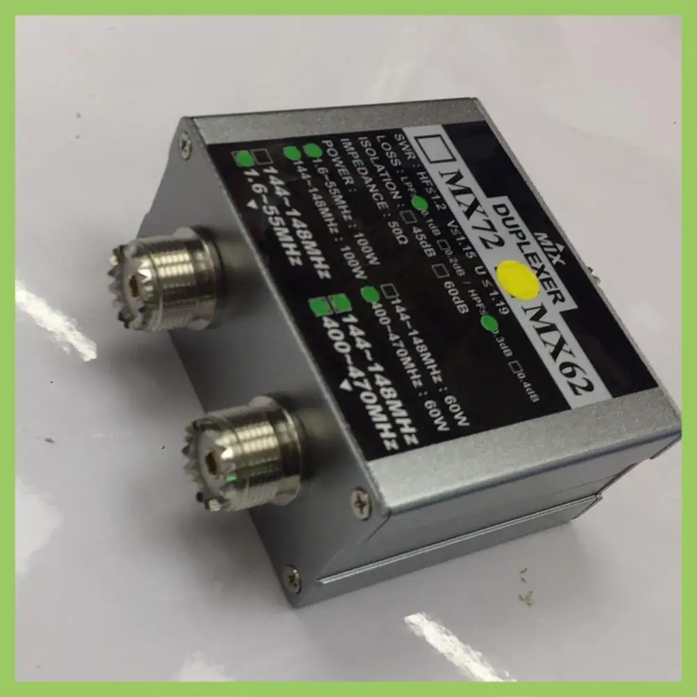 MX62 HAM Antenna Combiner Different Frequency ( / VHF / UHF) Linear Combiner Transit Station Duplexer
MX62 HAM Antenna Combiner Different Frequency ( / VHF / UHF) Linear Combiner Transit Station Duplexer