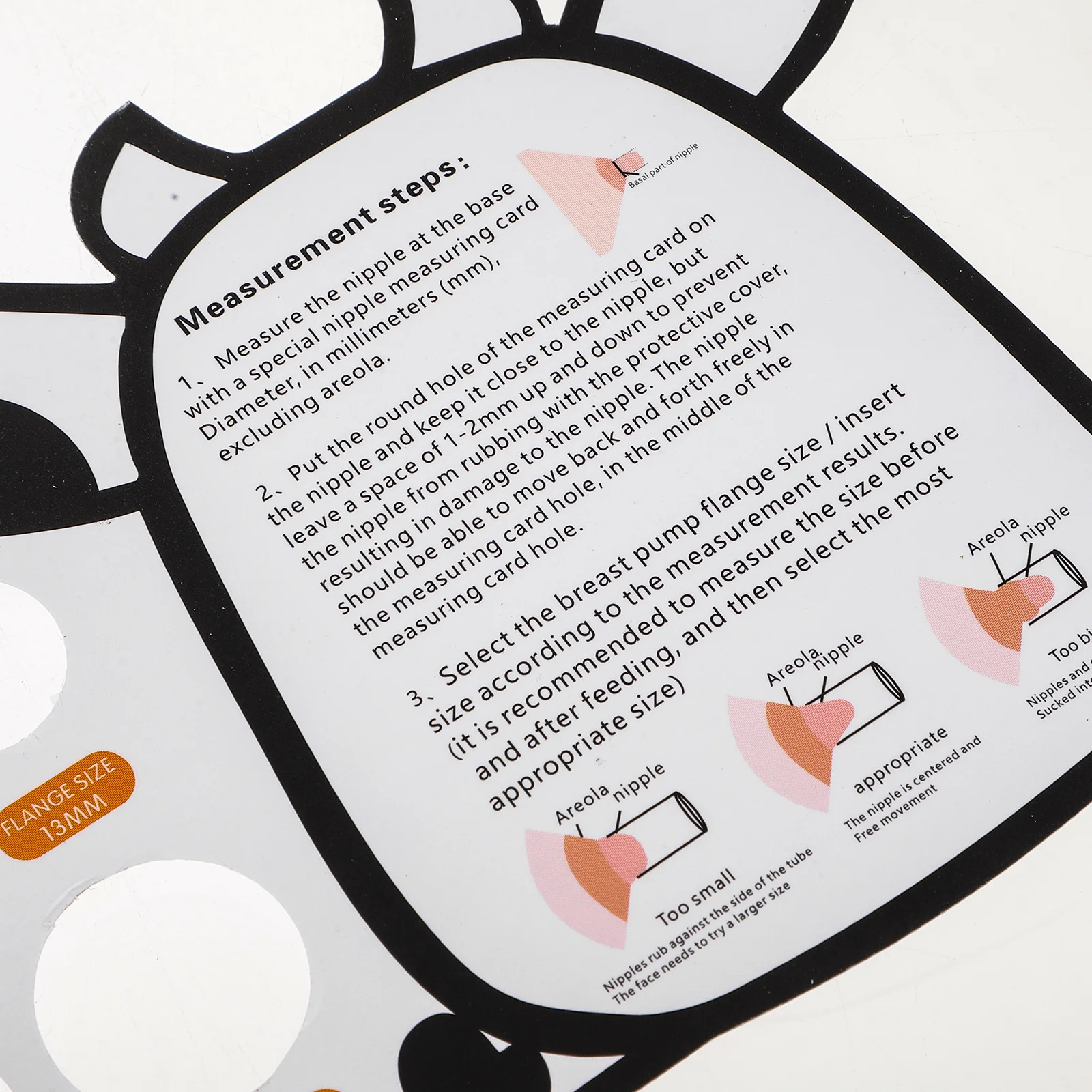 Measuring Card Flange Size Measurement Tool for Breast Sizer Lightweight Portable Measurement Tool
Measuring Card Flange Size Measurement Tool for Breast Sizer Lightweight Portable Measurement Tool