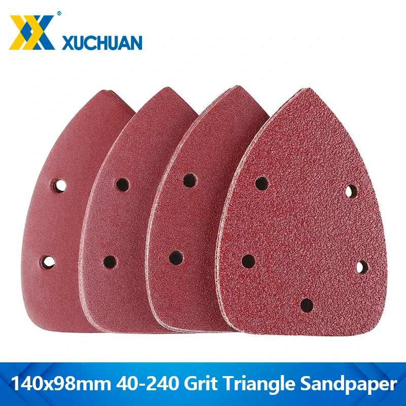 10pcs 140x98mm Triangle Sanding Pads 40/80/120/240 Grit Self-adhesive Sandpaper For Wood Metal Polishing Tools
10pcs 140x98mm Triangle Sanding Pads 40/80/120/240 Grit Self-adhesive Sandpaper For Wood Metal Polishing Tools
