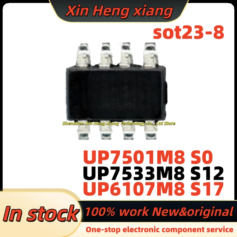 (10pcs)UP7501 UP7501M8 UP7501MB S0 SO UP7533M8 UP7533MB UP7533 S12 UP6107M8 UP6107MB UP6107 S17 sot23-8
(10pcs)UP7501 UP7501M8 UP7501MB S0 SO UP7533M8 UP7533MB UP7533 S12 UP6107M8 UP6107MB UP6107 S17 sot23-8