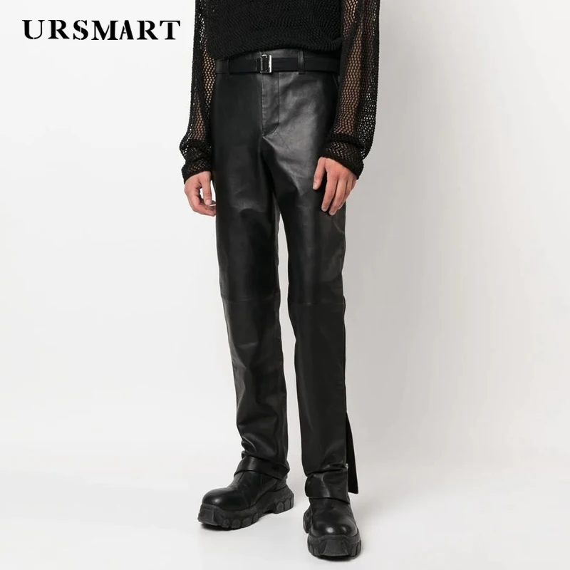 High quality black genuine leather men's pants spring and autumn new products British fashion custom sheepskin pants for men
High quality black genuine leather men's pants spring and autumn new products British fashion custom sheepskin pants for men