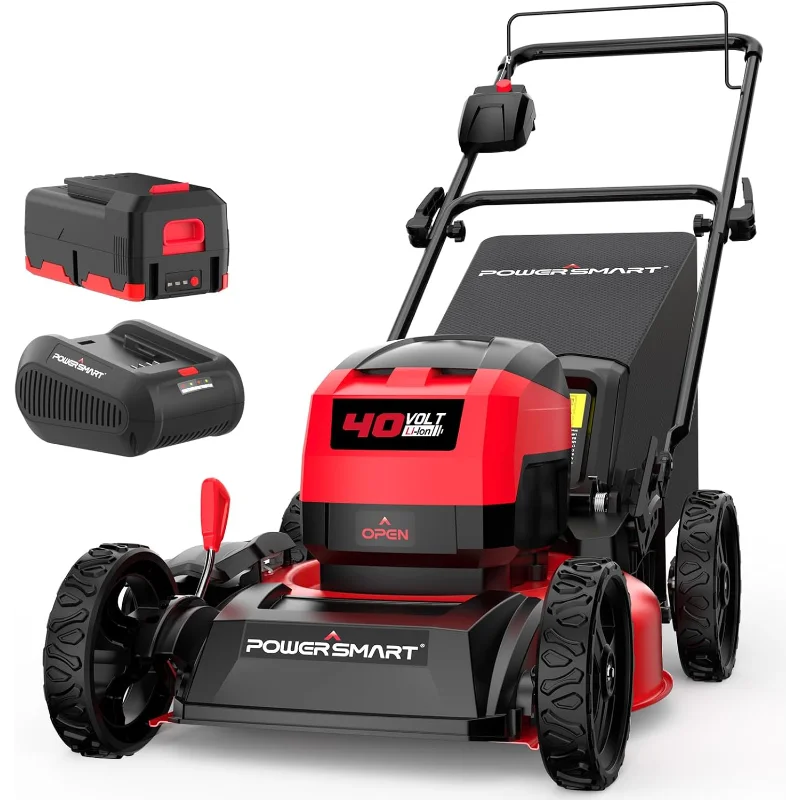 PowerSmart 40V 17" Cordless Lawn Mower, 3-in-1 Brushless Push Lawn Mower with 4.0Ah Battery & Charger
PowerSmart 40V 17" Cordless Lawn Mower, 3-in-1 Brushless Push Lawn Mower with 4.0Ah Battery & Charger