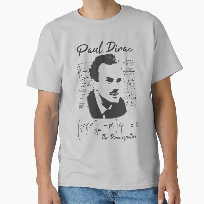 Paul Dirac Equation ! t shirt for man Theoretical physics the dirac equation Graphic clothes All size Tops 100% cotton print tee
Paul Dirac Equation ! t shirt for man Theoretical physics the dirac equation Graphic clothes All size Tops 100% cotton print tee