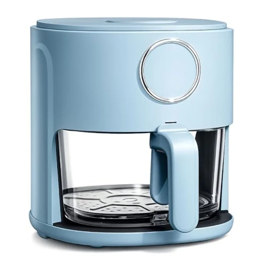 Air Fryer for Home Kitchen Use, Glass Basket, Slate Blue, 1200W Power with 4QT Capacity, 6 Presets, 60-Minute Timer, Temperatur
Air Fryer for Home Kitchen Use, Glass Basket, Slate Blue, 1200W Power with 4QT Capacity, 6 Presets, 60-Minute Timer, Temperatur