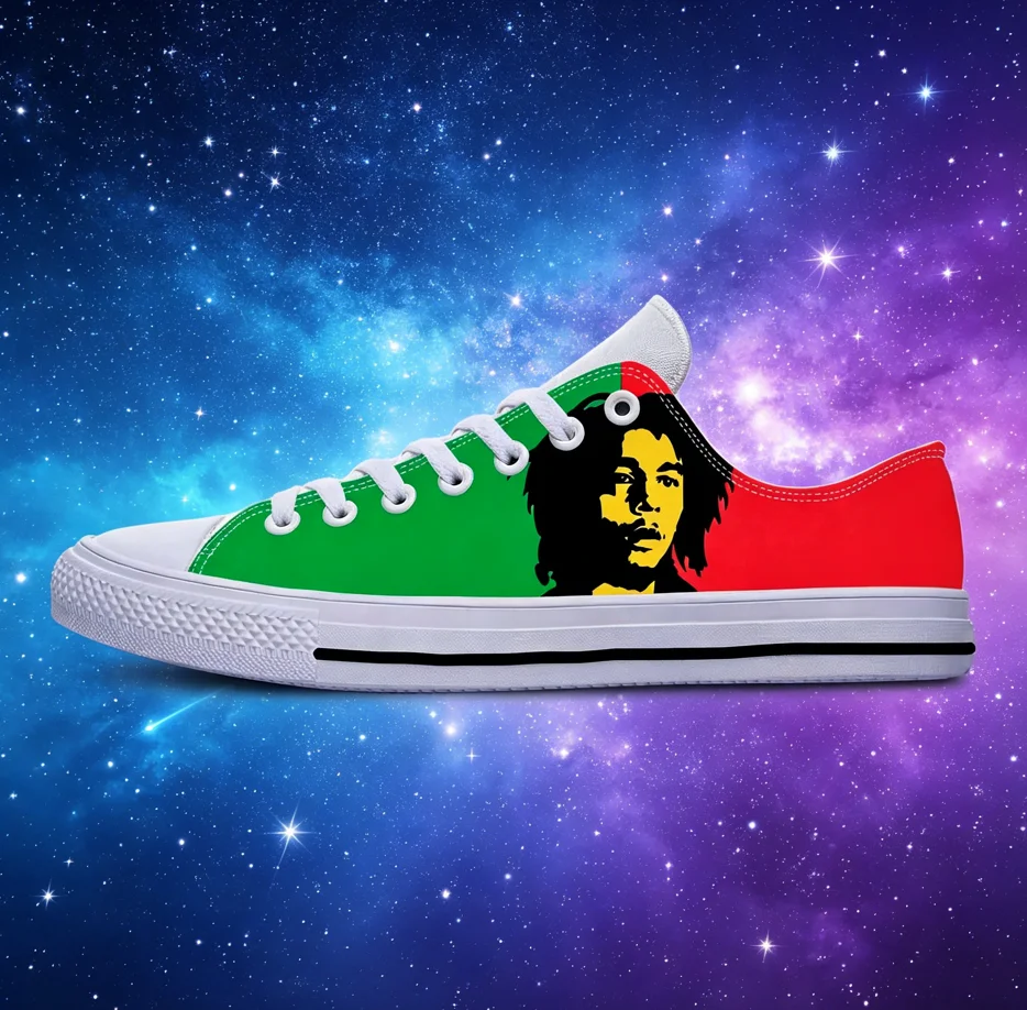 Bob Marley Abstract Art Portrait Low Top Canvas Shoes Unisex Fashion Breathable Custom Sneakers
Bob Marley Abstract Art Portrait Low Top Canvas Shoes Unisex Fashion Breathable Custom Sneakers
