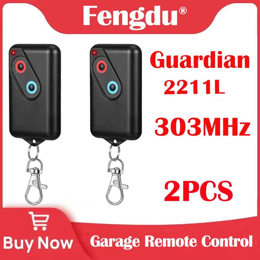 303Mhz Garage Remote Control Boss Compatible with Guardian Steel-Line 2211-L 2211-L 303MHz Garage Door Remote With Keychain
303Mhz Garage Remote Control Boss Compatible with Guardian Steel-Line 2211-L 2211-L 303MHz Garage Door Remote With Keychain
