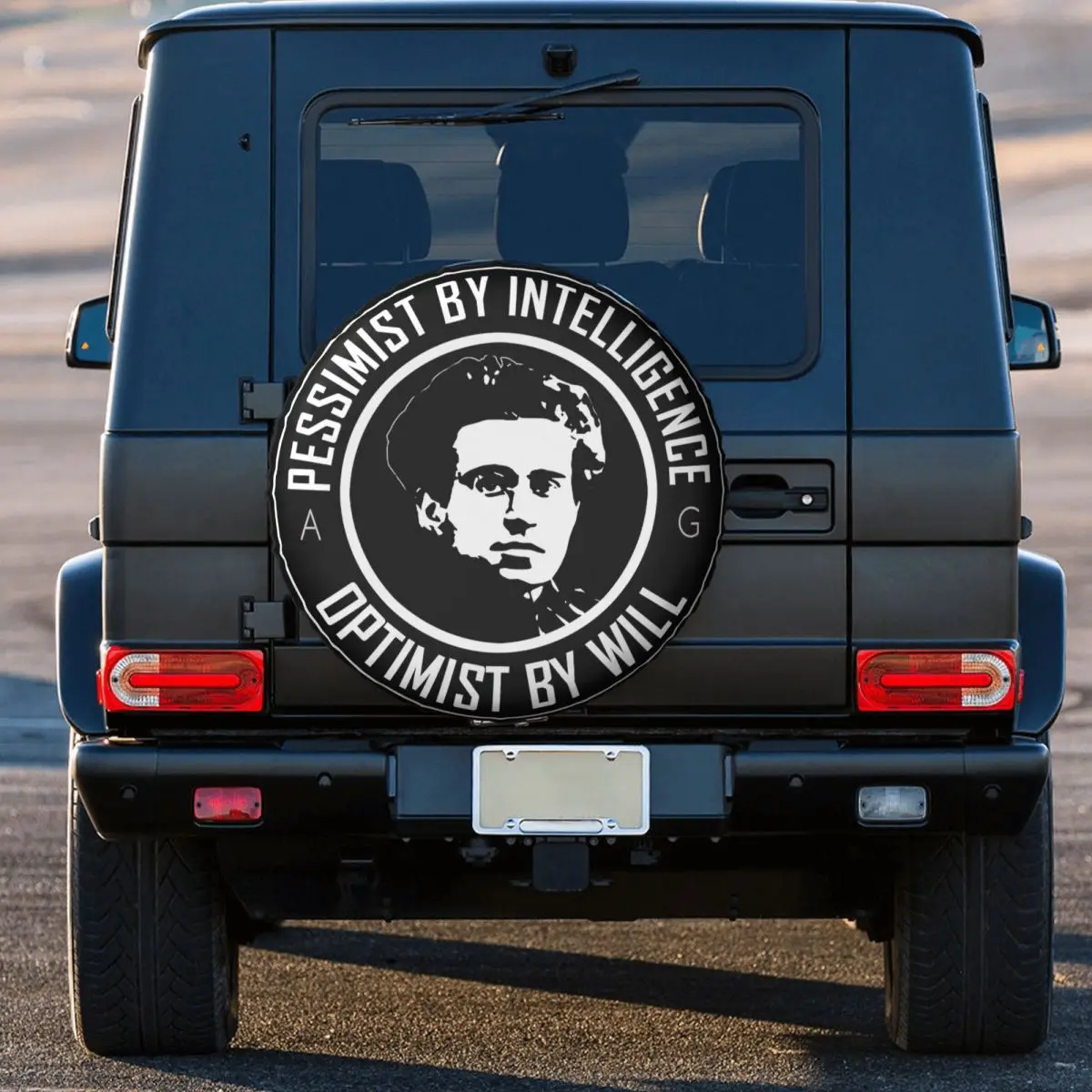 Gramsci - Pessimist By Intelligence Tire Cover Wheel Protectors Weatherproof Universal for Jeep Trailer RV SUV Truck Camper
Gramsci - Pessimist By Intelligence Tire Cover Wheel Protectors Weatherproof Universal for Jeep Trailer RV SUV Truck Camper
