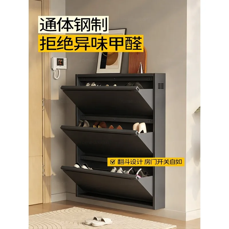 Ultra-thin shoe cabinet integrated with the door of the home against the wall, small narrow metal steel upgraded breathable
Ultra-thin shoe cabinet integrated with the door of the home against the wall, small narrow metal steel upgraded breathable