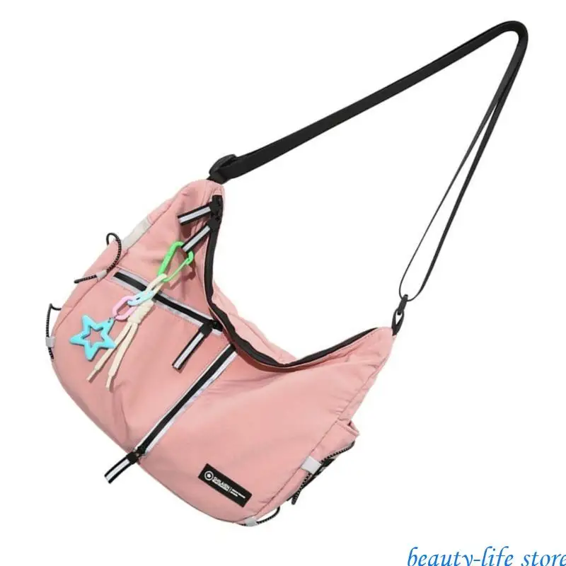 Multipurpose Travel Crossbody Bag Harajuku Hip Hop Nylon Reflective Shoulder Bag 517D
Multipurpose Travel Crossbody Bag Harajuku Hip Hop Nylon Reflective Shoulder Bag 517D