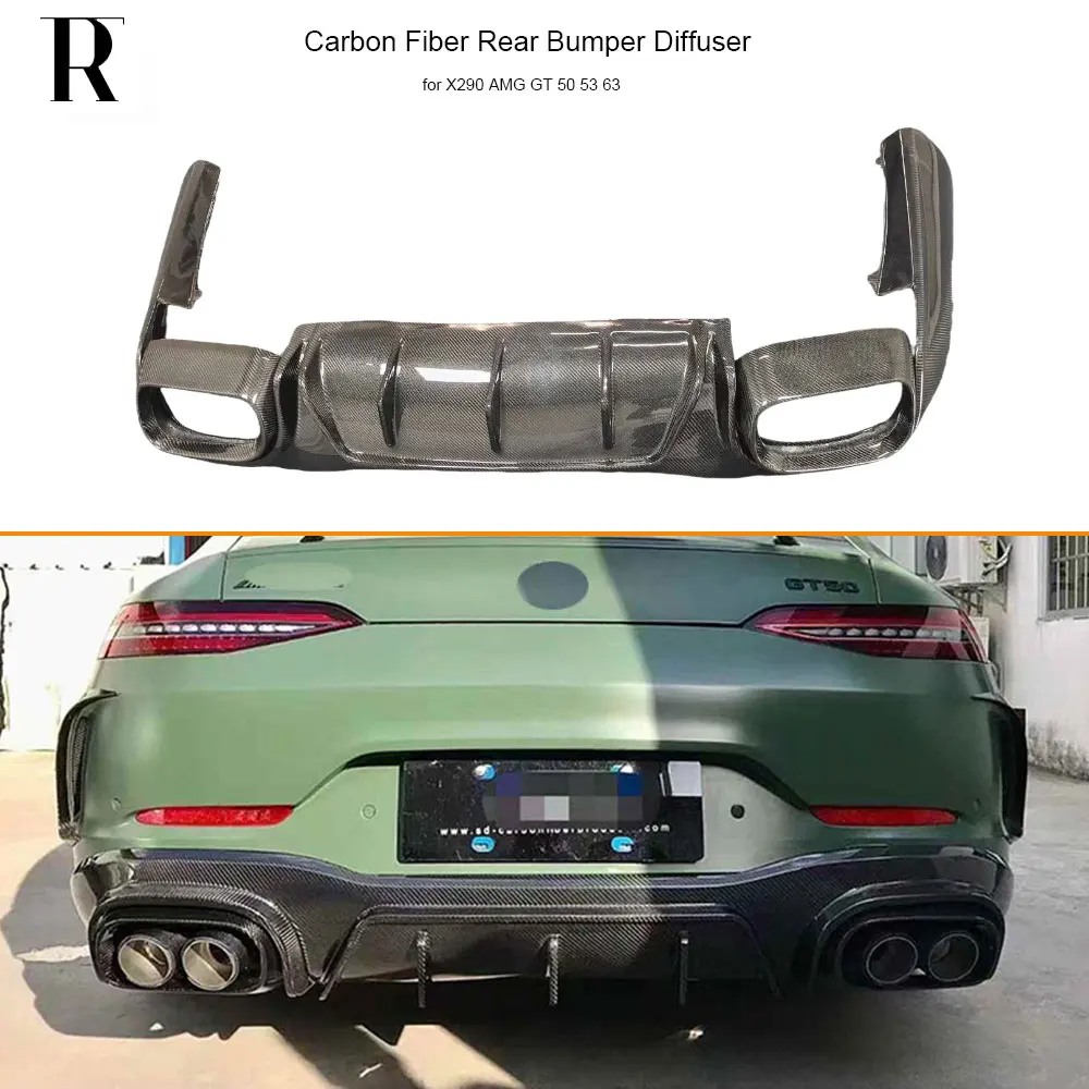 C290 B Style Carbon Fiber Rear Bumper Bodykit Diffuser Splitter For benz X290 AMG GT50 gt53 gt63 4Door 2019-2022
C290 B Style Carbon Fiber Rear Bumper Bodykit Diffuser Splitter For benz X290 AMG GT50 gt53 gt63 4Door 2019-2022