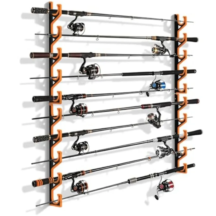 2 Pack Horizontal Fishing Rod Holders for Garage Wall and Ceiling, Anti-Scratch Soft PU Pad Rod Rack, Fishing Pole Storage Orga
2 Pack Horizontal Fishing Rod Holders for Garage Wall and Ceiling, Anti-Scratch Soft PU Pad Rod Rack, Fishing Pole Storage Orga