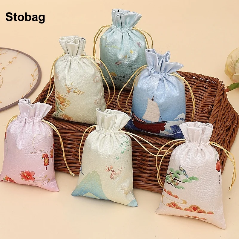 StoBag 50pcs Wholesale Chinese Silk Bag Drawstring Cotton Gift Jewelry Packaging Storage Bundle Pocket Reusable Pouches Portable
StoBag 50pcs Wholesale Chinese Silk Bag Drawstring Cotton Gift Jewelry Packaging Storage Bundle Pocket Reusable Pouches Portable