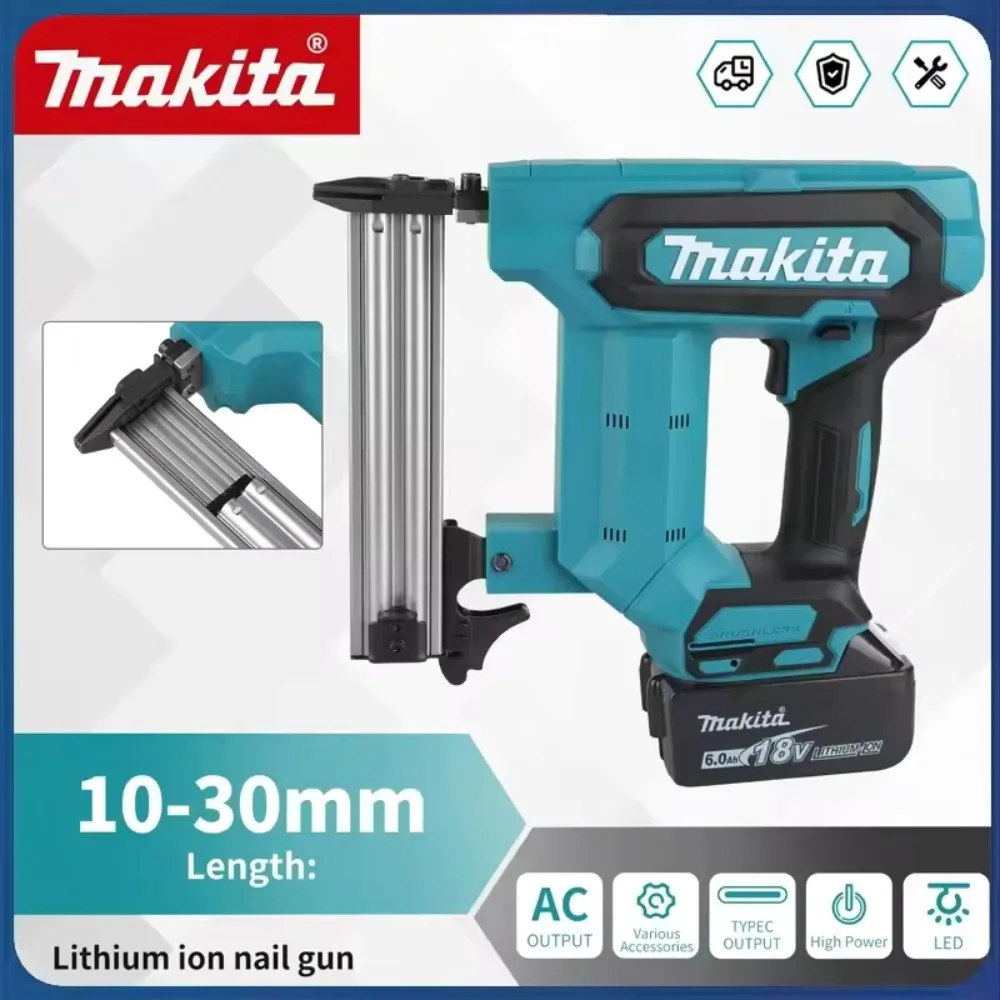 2026 New Makita 18V Cordless Nail Gun, Rechargeable Power Tool for Construction and Home DIY
2026 New Makita 18V Cordless Nail Gun, Rechargeable Power Tool for Construction and Home DIY