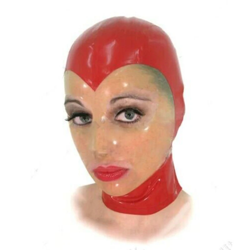 Latex Hood Black with Transparent Open Eye Mouth Rubber Mask Back Zip Halloween Cosplay Costumes for Men Women
Latex Hood Black with Transparent Open Eye Mouth Rubber Mask Back Zip Halloween Cosplay Costumes for Men Women