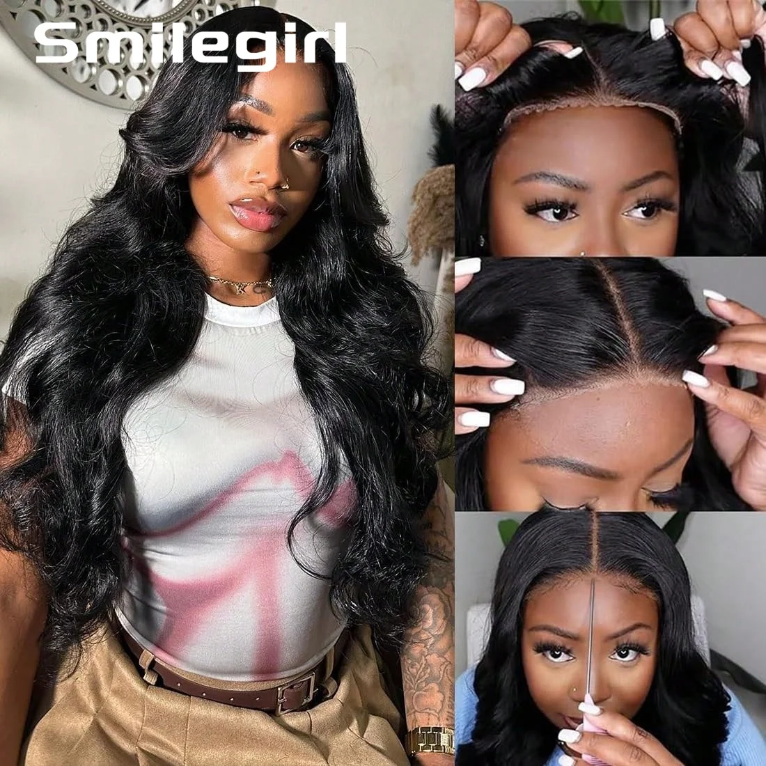 Wear And Go Glueless 5X5 Lace Wig Body Wave Human Hair Wigs 200 Density 13X6 Hd Lace Front Wig Pre Plucked Pre Cut 30 40 Inch Ready To Wear Closure Wig
Wear And Go Glueless 5X5 Lace Wig Body Wave Human Hair Wigs 200 Density 13X6 Hd Lace Front Wig Pre Plucked Pre Cut 30 40 Inch Ready To Wear Closure Wig