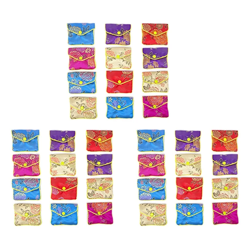 NEW-36-Piece Jewelry Silk Purse Bag Brocade Embroidery Bag Gift Bag, Various Colors
NEW-36-Piece Jewelry Silk Purse Bag Brocade Embroidery Bag Gift Bag, Various Colors