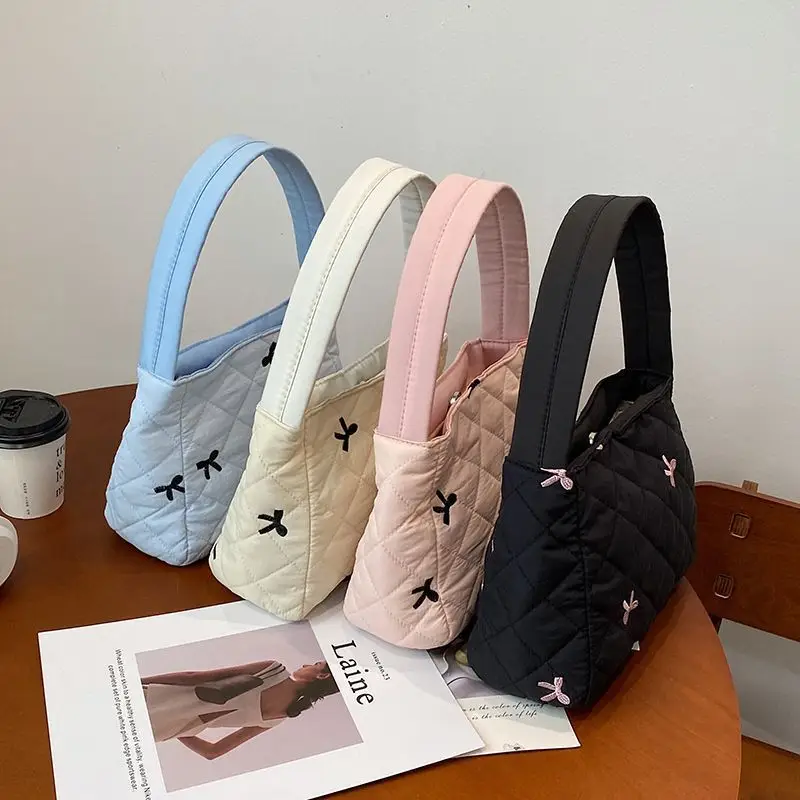 MBTI Cute Handbags for Women Small Casual Pleated Bow Embroidery Sweet Shoulder Bag Elegant Literary Designer Female Cloth Bag
MBTI Cute Handbags for Women Small Casual Pleated Bow Embroidery Sweet Shoulder Bag Elegant Literary Designer Female Cloth Bag