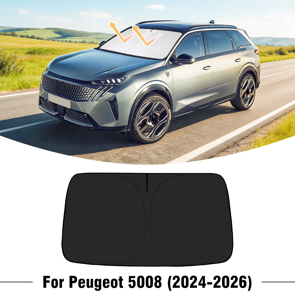 For Peugeot 5008 2024 2025 2026 Car Windshield Sunshade Cover Front Window Sun Shade Visor UV Protection Accessories
For Peugeot 5008 2024 2025 2026 Car Windshield Sunshade Cover Front Window Sun Shade Visor UV Protection Accessories
