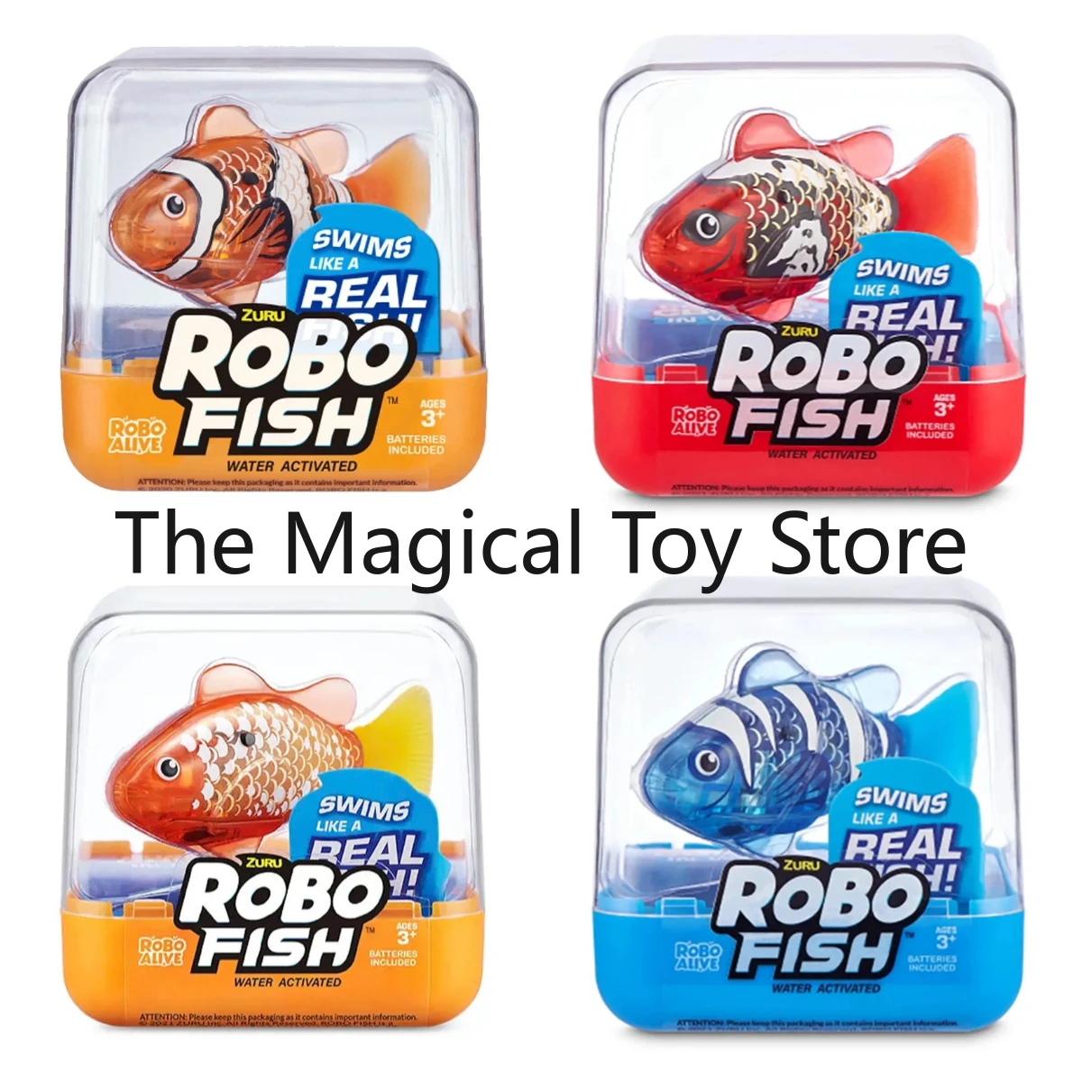 Original ZURU Robot Fish Color-Changing Water-Activated Children's Bathtub Toy Electric Simulated Fish Stunt Toy
Original ZURU Robot Fish Color-Changing Water-Activated Children's Bathtub Toy Electric Simulated Fish Stunt Toy
