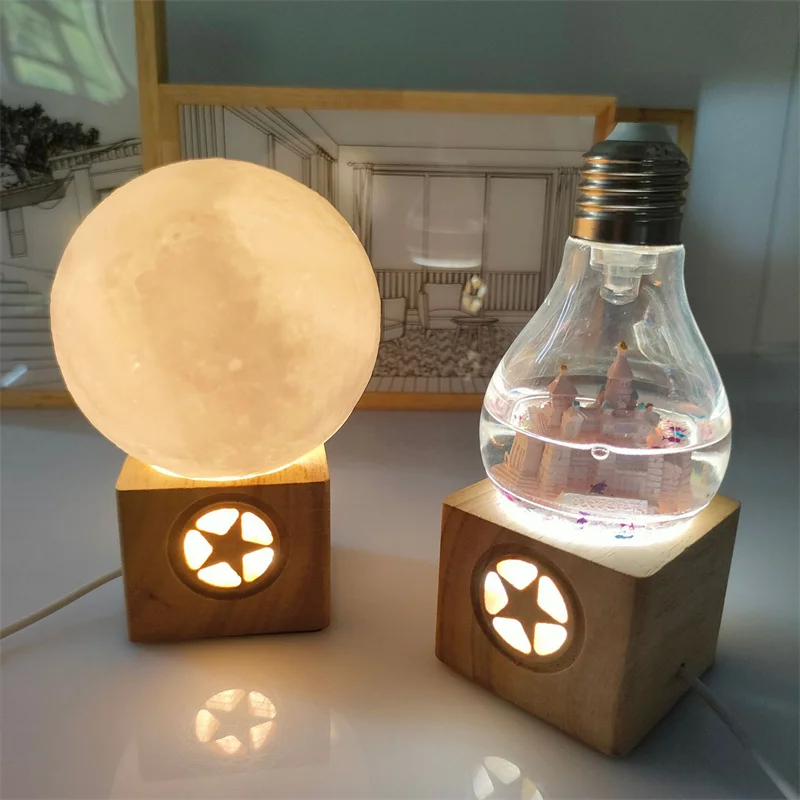 4Pcs Led Crystal Ball Solid Wood Night Lamp Base USB Square Table Light Stand Holder Party Decor Lighting Gift Souvenirs
4Pcs Led Crystal Ball Solid Wood Night Lamp Base USB Square Table Light Stand Holder Party Decor Lighting Gift Souvenirs