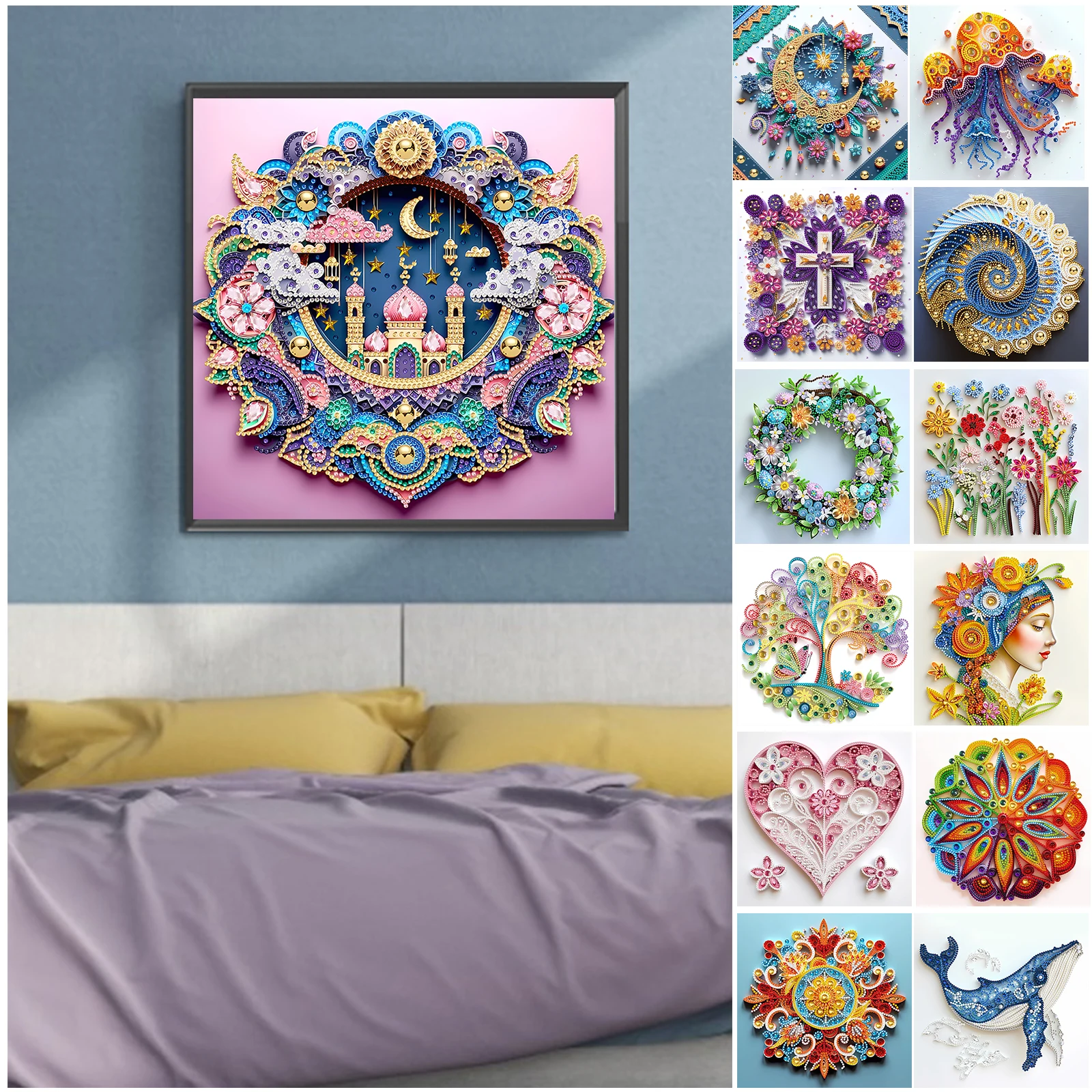 Abstract Special Shape Quilling DIY Partial Drill Diamond Painting Kits 11.81 X11.81inch Diamond Art Kit for Adults Home Decor
Abstract Special Shape Quilling DIY Partial Drill Diamond Painting Kits 11.81 X11.81inch Diamond Art Kit for Adults Home Decor