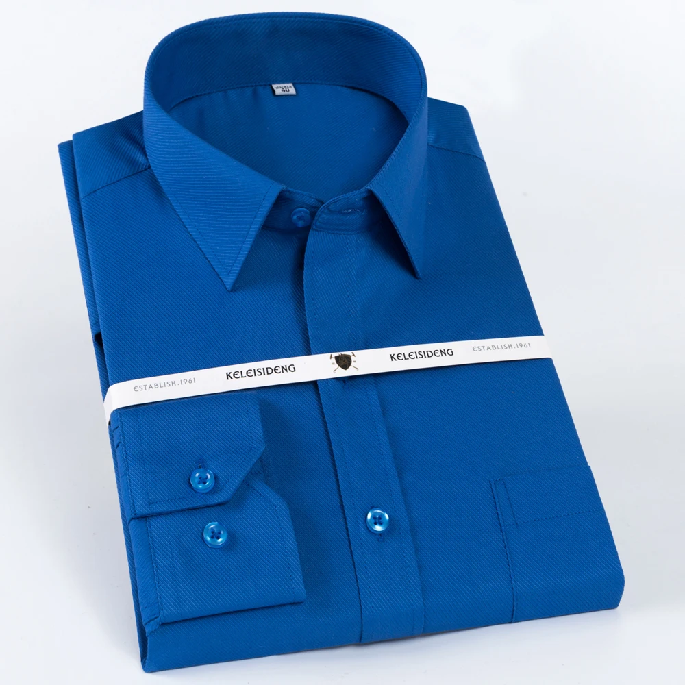 Men's Wrinkle-Free Spread Collar Long Sleeve Dress Shirt with Pocket, Solid Twill Business Office Regular Fit Formal Shirts
Men's Wrinkle-Free Spread Collar Long Sleeve Dress Shirt with Pocket, Solid Twill Business Office Regular Fit Formal Shirts