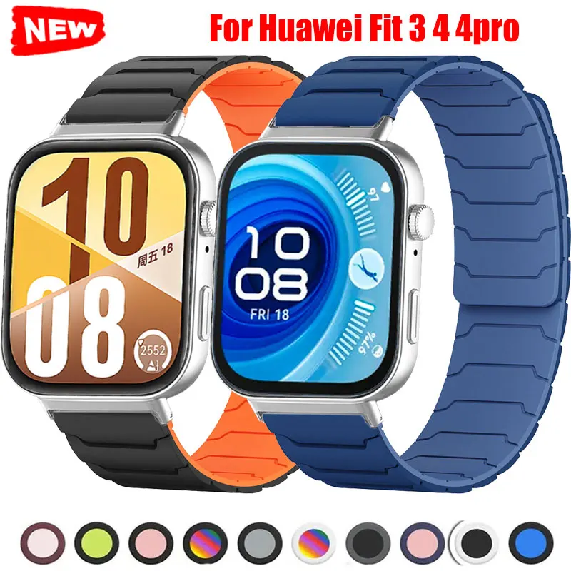 Ремешок для Huawei Fit3 Fit4, ремешок с магнитной петлей, силиконовый браслет, аксессуары Correa для Huawei Fit4Pro, сменный браслет
Ремешок для Huawei Fit3 Fit4, ремешок с магнитной петлей, силиконовый браслет, аксессуары Correa для Huawei Fit4Pro, сменный браслет