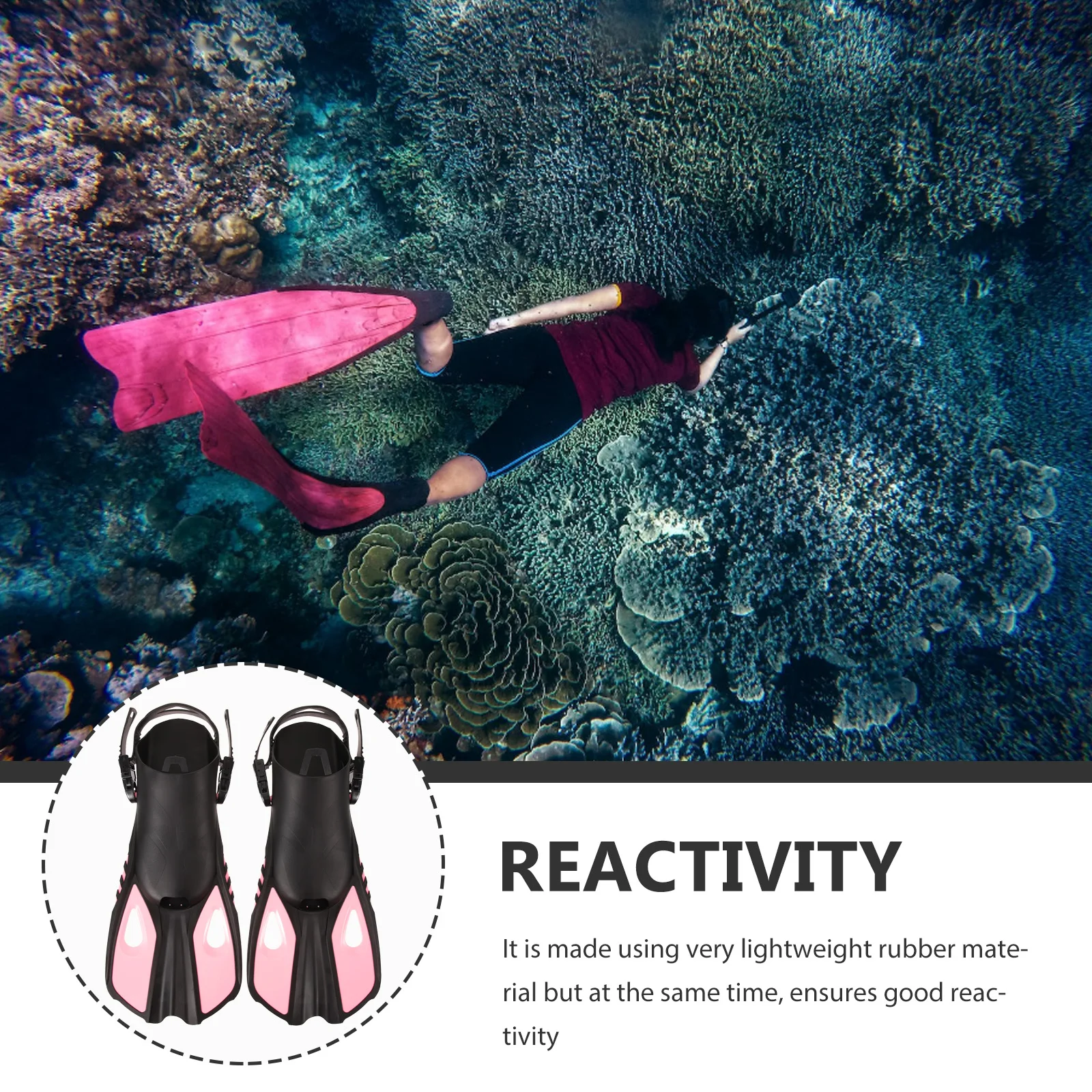 1 Pair Adult Diving Snorkeling Flippers Lightweight Rubber Swimming Training Footwear For Men Long Swim Workouts
1 Pair Adult Diving Snorkeling Flippers Lightweight Rubber Swimming Training Footwear For Men Long Swim Workouts