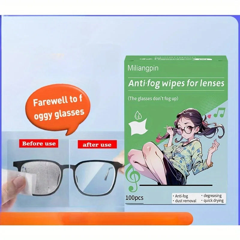 100 disposable contact lenses and lens cleaning wipes, metal jewelry polishing wipes, anti-fogging glasses, mobile phone screen
100 disposable contact lenses and lens cleaning wipes, metal jewelry polishing wipes, anti-fogging glasses, mobile phone screen