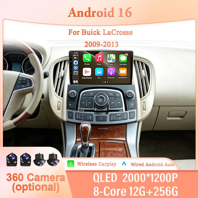 9" Android 16 for Buick LaCrosse 2009-2013 Car Stereo IPS HD Touch Screen Wireless CarPlay GPS Navi BT WiFi DSP Player Head Unit
9" Android 16 for Buick LaCrosse 2009-2013 Car Stereo IPS HD Touch Screen Wireless CarPlay GPS Navi BT WiFi DSP Player Head Unit