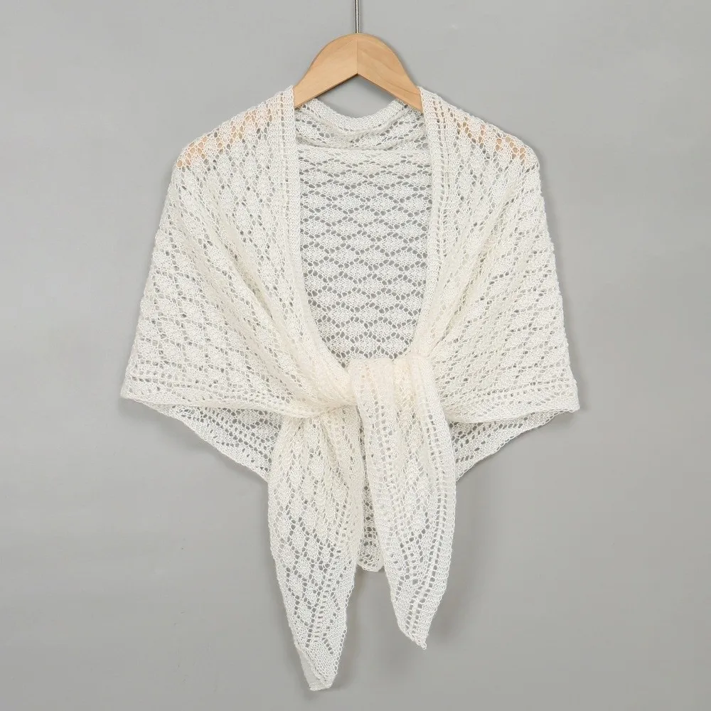 Fashion Striped Triangle Scarf Hollow Out Spring Autumn Knitted Shawl Korean Style Breathable Sun Protection Cape Women Wraps
Fashion Striped Triangle Scarf Hollow Out Spring Autumn Knitted Shawl Korean Style Breathable Sun Protection Cape Women Wraps