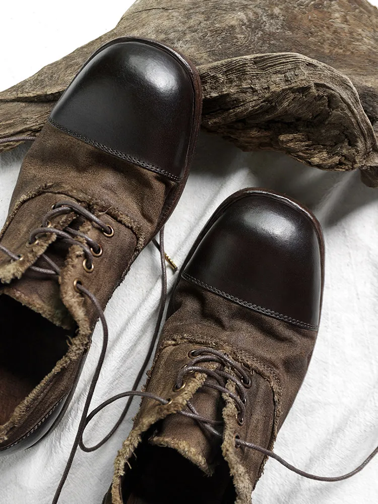 Brain-opening Retro Distressed Horse Leather Patchwork Leather Sole Goodyear Casual Shoes European And American Niche Trendy Men
Brain-opening Retro Distressed Horse Leather Patchwork Leather Sole Goodyear Casual Shoes European And American Niche Trendy Men