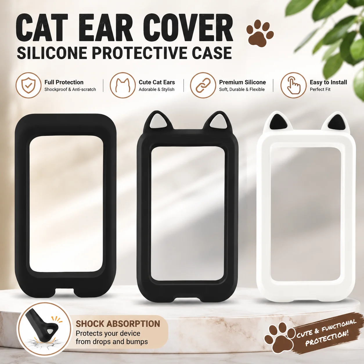 For BiNavi Air Silicone Protective Case Bicycle Computer Sleeve Screen Protector Film Anti-scratch Anti-Drop Cute Cat Ear Cover
For BiNavi Air Silicone Protective Case Bicycle Computer Sleeve Screen Protector Film Anti-scratch Anti-Drop Cute Cat Ear Cover