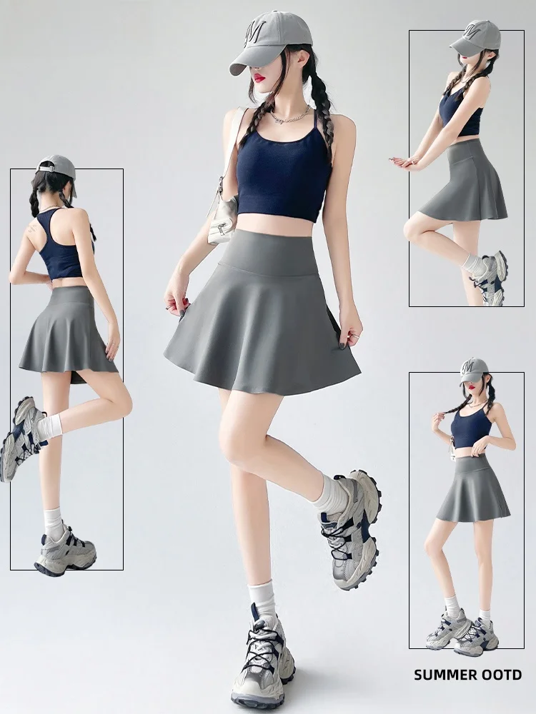 Модальная спортивная юбка с высокой талией на открытом воздухе Qui Dry Yoga Fitn ort Юбка Тонкая модель для женщин Летняя юбка трапециевидной формы
Модальная спортивная юбка с высокой талией на открытом воздухе Qui Dry Yoga Fitn ort Юбка Тонкая модель для женщин Летняя юбка трапециевидной формы