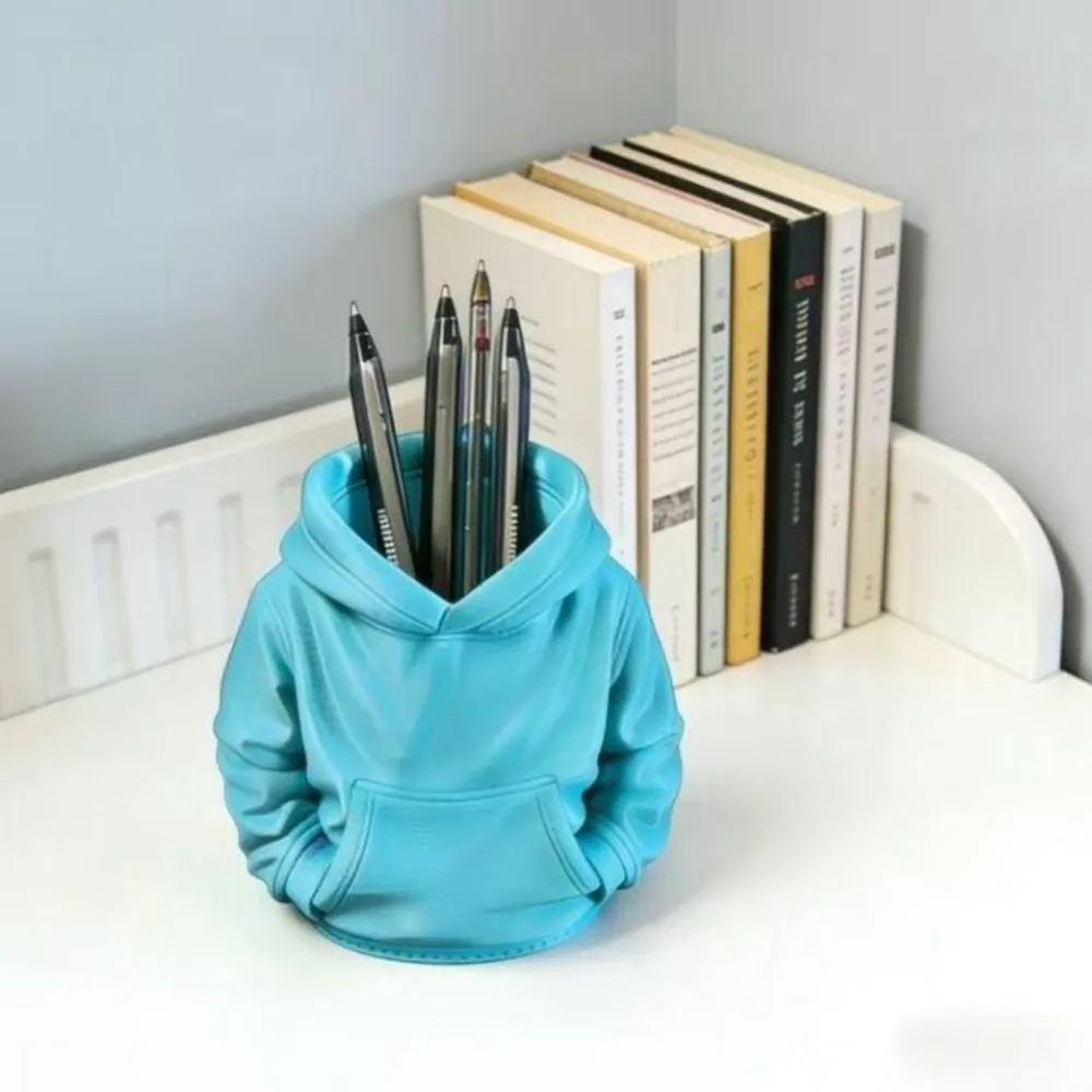 Creative Sweatshirt Pen Holder Student 3D Printing Office Tabletop Storage Pencil Pot Hoodie Cute Desk Decorative Accessories
Creative Sweatshirt Pen Holder Student 3D Printing Office Tabletop Storage Pencil Pot Hoodie Cute Desk Decorative Accessories