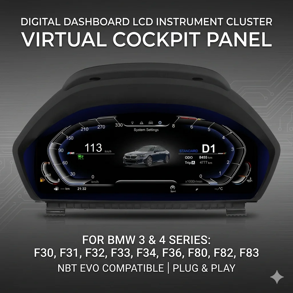 Цифровая приборная панель для BMW 3 и 4 серии F30 F31 F32 F33 F34 F36 F80 F82 F83 NBT EVO, 12.3-дюймовый ЖК-дисплей, панель приборов, спидометр
Цифровая приборная панель для BMW 3 и 4 серии F30 F31 F32 F33 F34 F36 F80 F82 F83 NBT EVO, 12.3-дюймовый ЖК-дисплей, панель приборов, спидометр