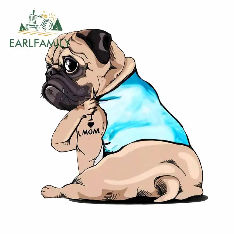 EARLFAMILY 13cm For Pug Dog Funny Car Stickers Waterproof Decal Car Accessories Motorcycle Decals Sunscreen For JDM SUV RV
EARLFAMILY 13cm For Pug Dog Funny Car Stickers Waterproof Decal Car Accessories Motorcycle Decals Sunscreen For JDM SUV RV