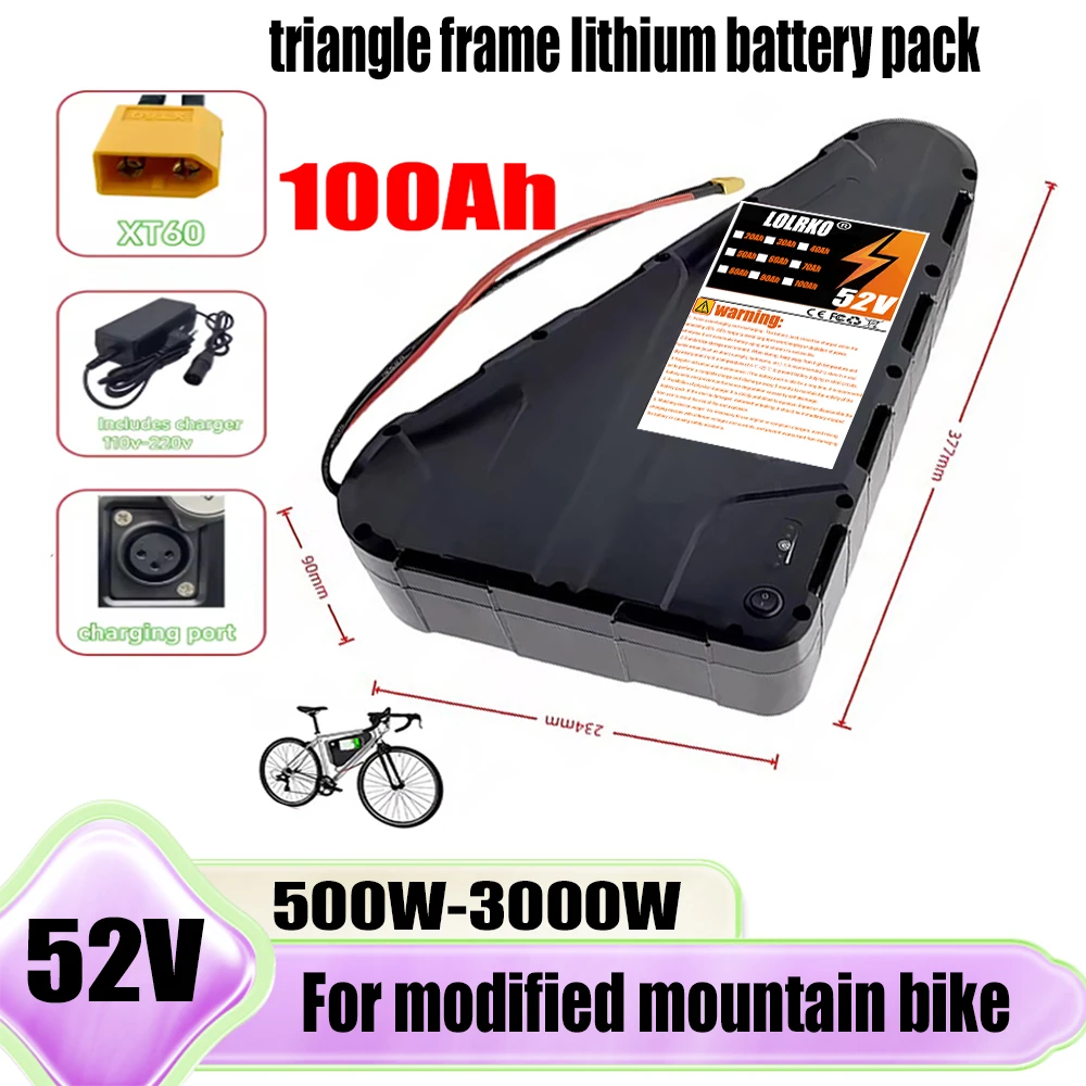 Air freight fast transportation 52V 20-100AH safe lithium battery | 40AH BMS | complete charger | free magic tape
Air freight fast transportation 52V 20-100AH safe lithium battery | 40AH BMS | complete charger | free magic tape