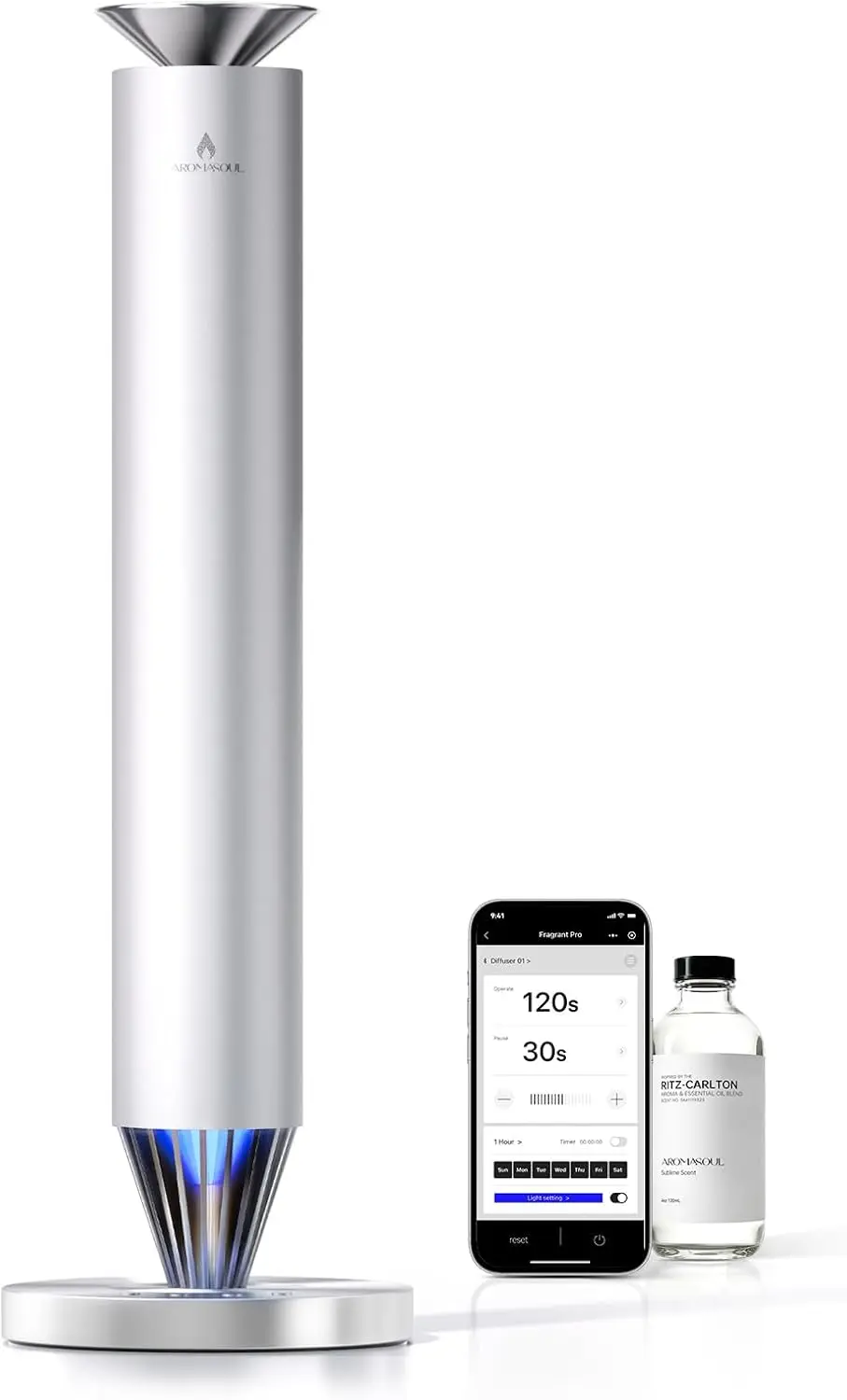 Wireless Rechargeable Hotel Scent Diffuser Starter Kit - 1500 Sq Ft Coverage, Alloy Atomization System,Mood Light,Waterless Oil
Wireless Rechargeable Hotel Scent Diffuser Starter Kit - 1500 Sq Ft Coverage, Alloy Atomization System,Mood Light,Waterless Oil
