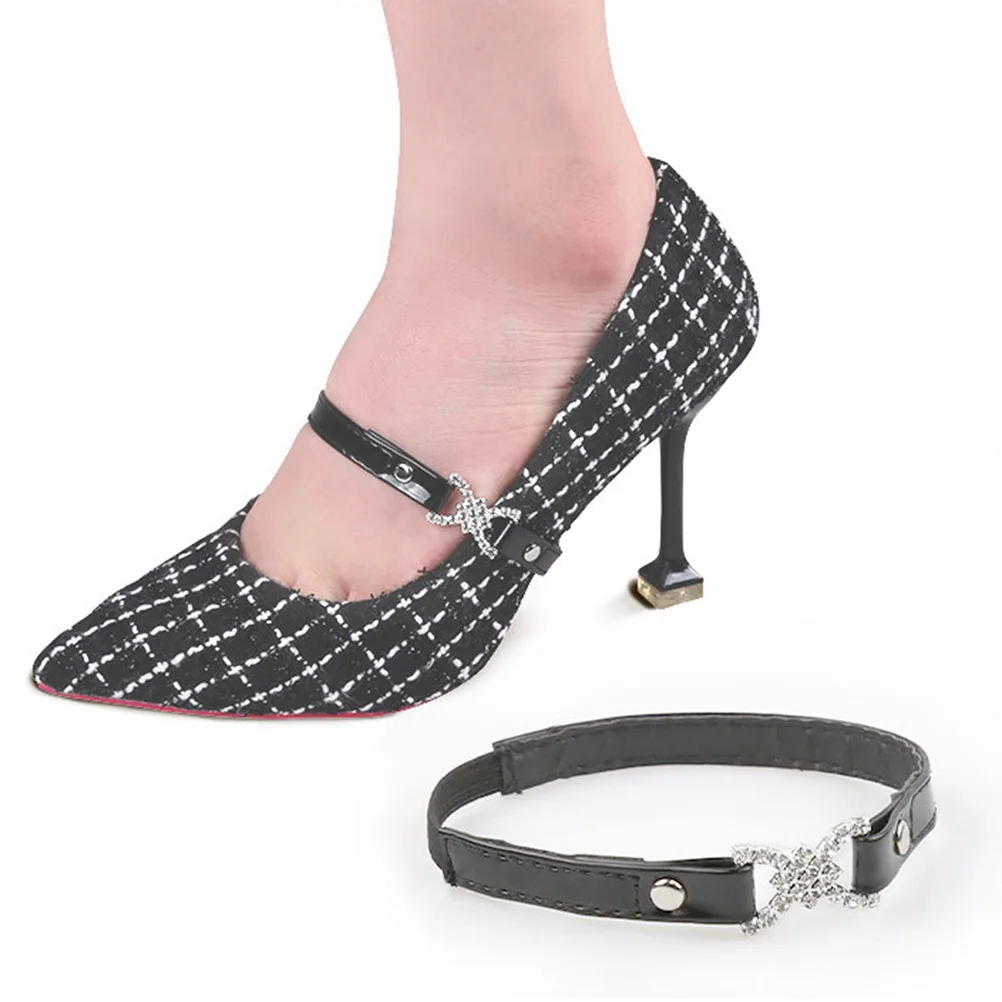 1Pair Anti Falling Shoe Straps Black Elastic Rhinestone Inlaid High Heel Fixing Straps Prevent Dropping Out Comfortable
1Pair Anti Falling Shoe Straps Black Elastic Rhinestone Inlaid High Heel Fixing Straps Prevent Dropping Out Comfortable