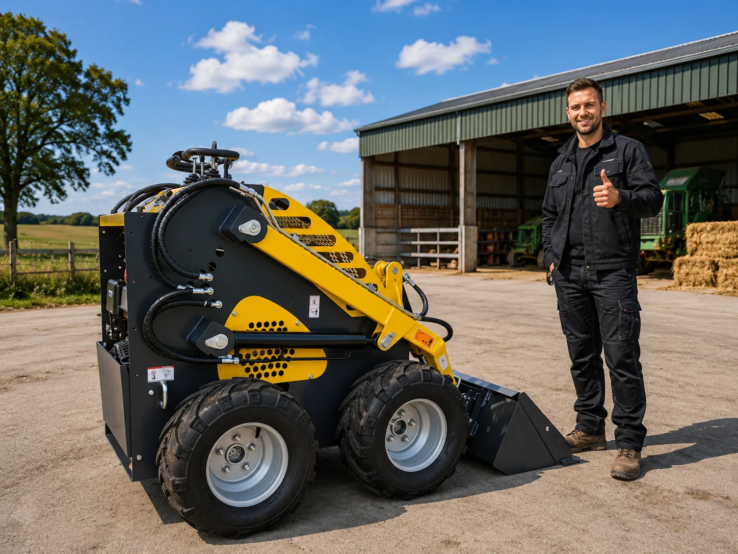 CE Certified 380E Mini Skid Loader Euro 5 Compact Hydraulic Machine Quick Attach Support
CE Certified 380E Mini Skid Loader Euro 5 Compact Hydraulic Machine Quick Attach Support